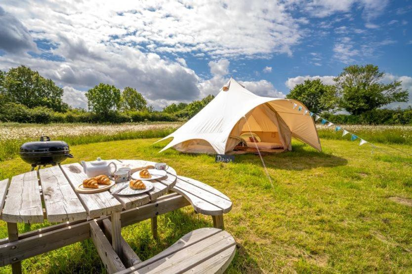 Red Clover At Blanca'S Bell Tents Villa Ringstead  Exterior photo